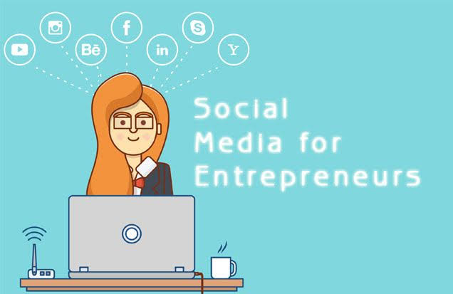Social media benefit for entrepreneurs
